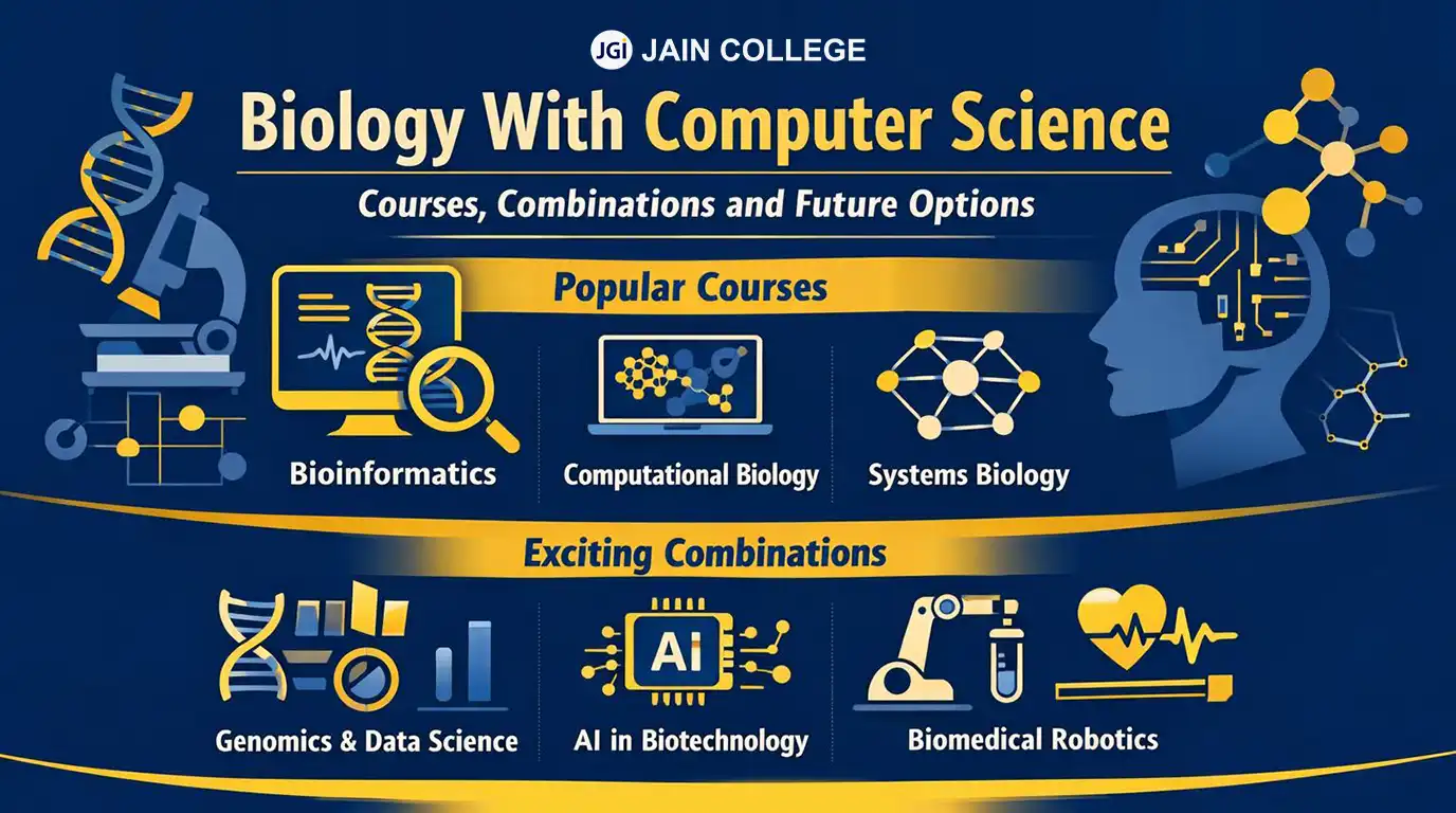 Biology With Computer Science: Courses, Combinations and Future Options