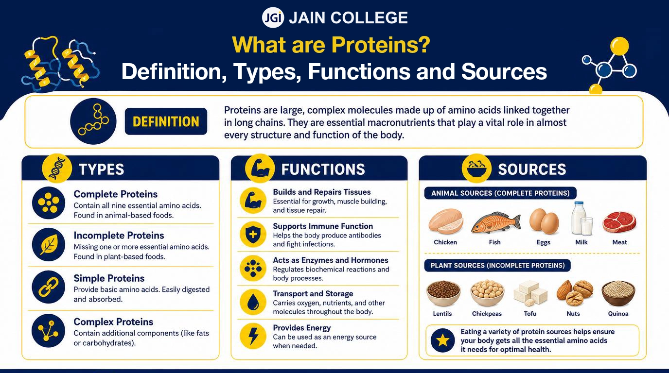 Educational guide to protein types, functions, and dietary sources for healthy living