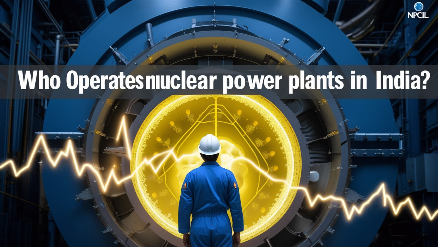 Who operates nuclear power plants in India?